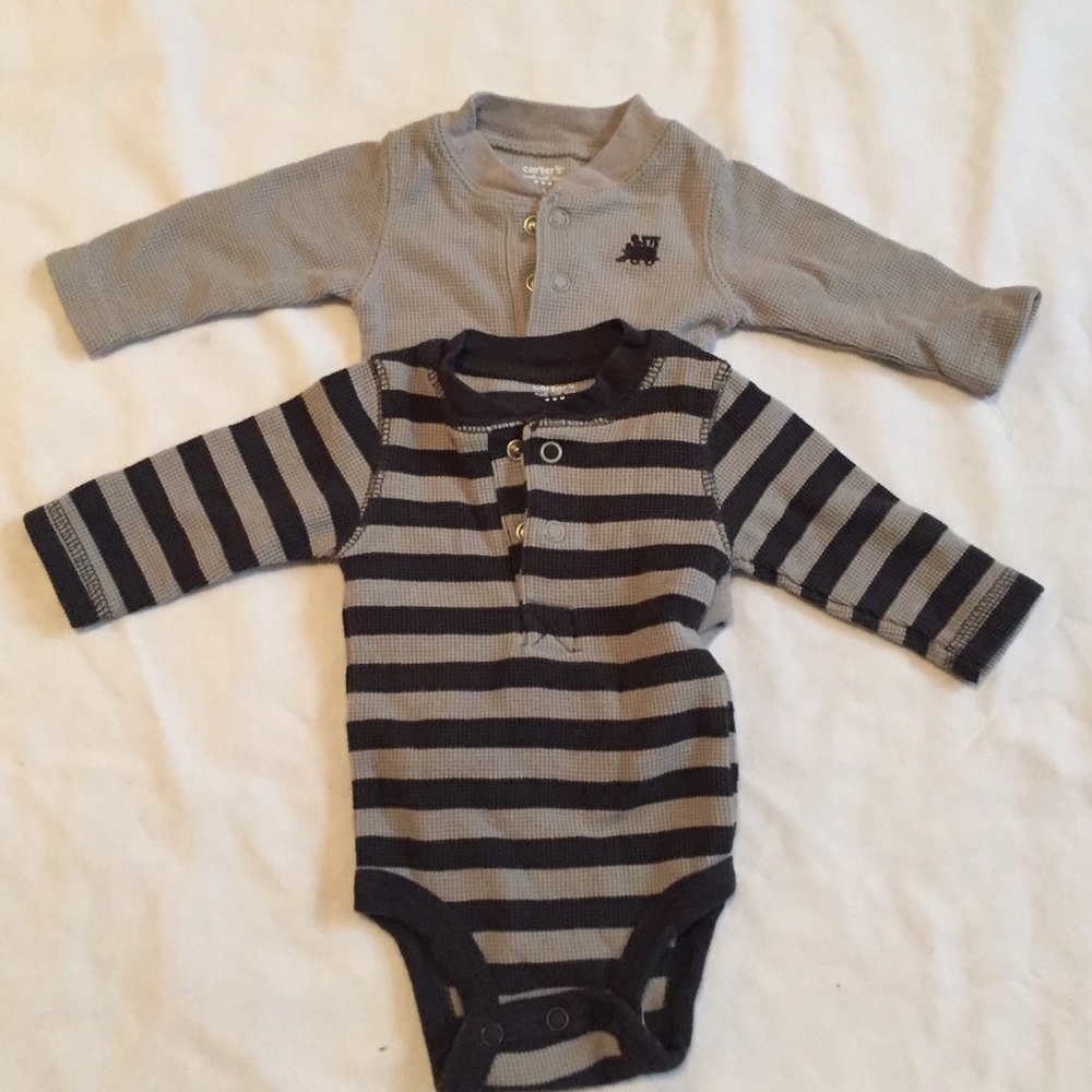 2 Piece Carter's Newborn Long Sleeves Onesies